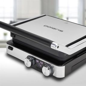 Електрогриль POLARIS PGP 7001D 2000 Вт сріблястий