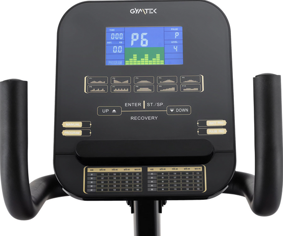 Горизонтальний велотренажер Gymtek XBR6000 електромагнітний золотистий | Зображення 7