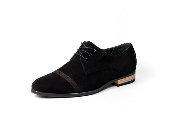 Туфлі чоловічі замшеві, чорні 45 розмір 29 см