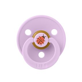 Соска пустушка Studio Colour 0-6 міс Latex Round Violet sky Ladybug