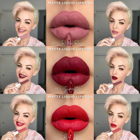 Рідка Матова Помада Farmasi 04 Retro Rose 4 г | Зображення 6