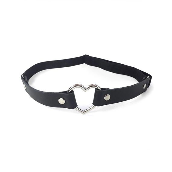 Гартер на ногу Серце з натуральної шкіри Art of Sex - Terri, колір Чорний (1шт.) sexstyle | Зображення 1