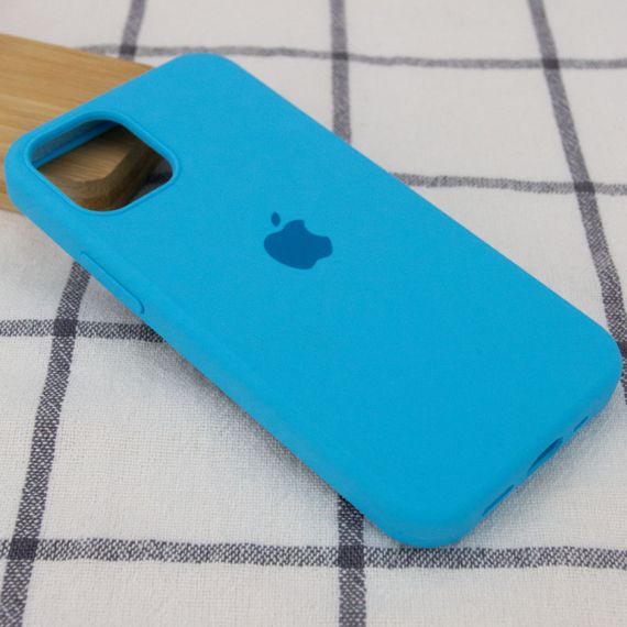 Чехол Silicone Case Full Protective (AA) для Apple iPhone 14 (6.1") Голубой / Blue | Зображення 1