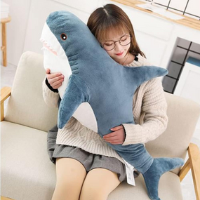 М'яка іграшка Акула-обіймашка 100 см, зручна та кумедна подушка у формі акули