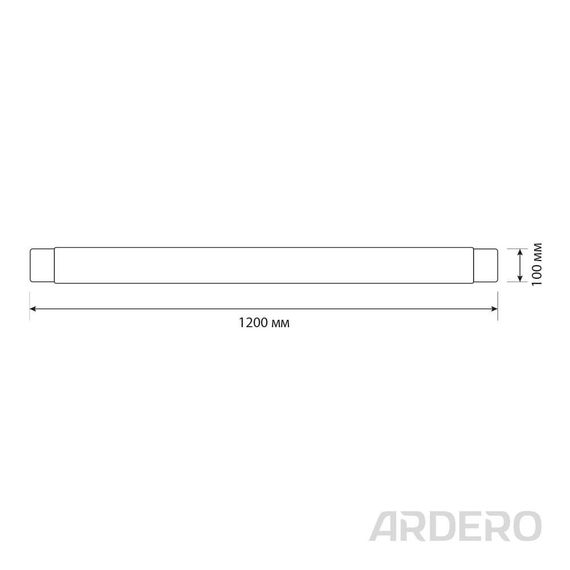 Світлодіодний лінійний світильник Ardero AL5020 100Вт 4000K призма | Зображення 2