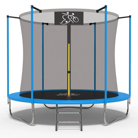 Батут Fitonix 252 см, зовнішня сітка і драбинка