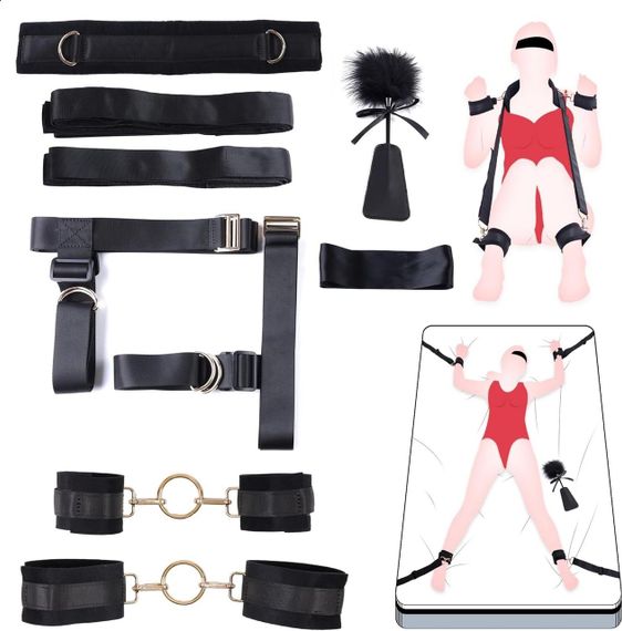 БДСМ набор LOCKINK YEAHWOW Bed Restraint set Sex Aura