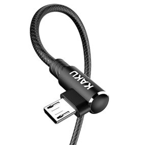 USB кабель кутовий Kaku KSC-028 USB - Micro USB 1m - Black
