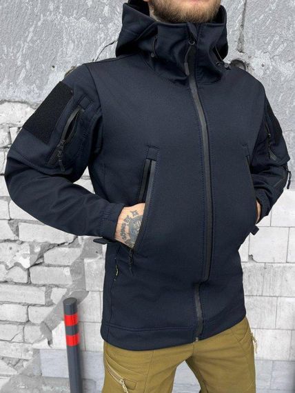 Тактическая куртка Soft Shel синий ВТ6474