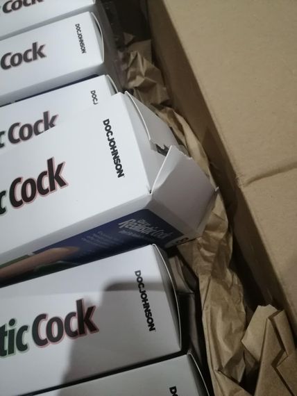 Фалоімітатор Doc Johnson The Realistic Cock 8 inch White - ULTRASKYN, Vack-U-Lock (м'яте паковання!!!) Sex Aura | Зображення 2