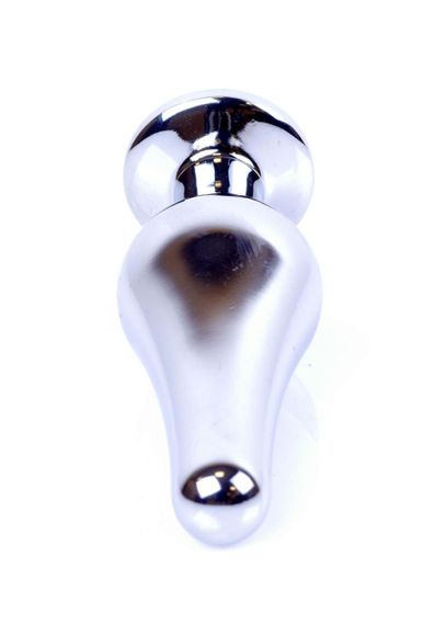 Анальная пробка - Jewellery Silver Long Plug Clear Sex Aura | Зображення 4