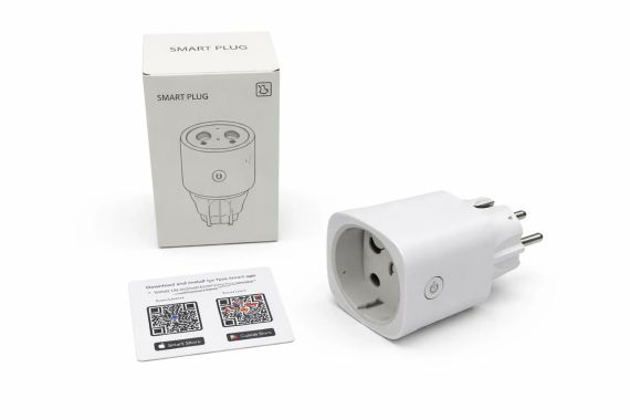 Розумна розетка Smart WiFi • Wi-Fi розетка для розумного дому з дистанційним керуванням через смартфон, таймером і контролем