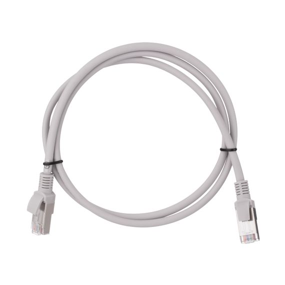 Патч-корд 2E  САТ 5e, FTP, 0.50м, 26AWG, RJ45, 7/0.16, Cu, LSZH, сірий (2E-PC5ECU-FTP05LSZH-GRY)