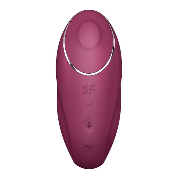 Вібростимулятор-пульсатор Satisfyer Tap & Climax 1 Red, ефект постукування пальцем, 2 мотори Sex Aura | Зображення 2