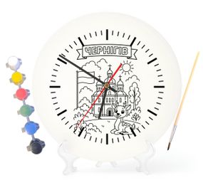 Детский набор для творчества часы раскраска Чернигов 30 см (Г0143)