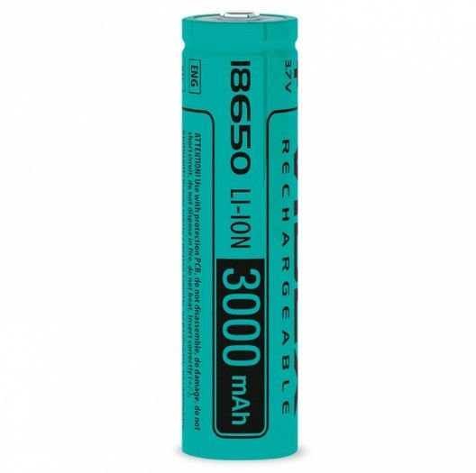 Акумулятор 18650 Li-lon 3,7V 3000mAh без захисту (бл-1шт) Videx