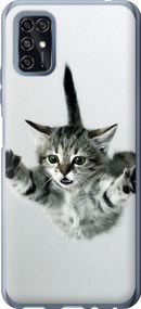 Чехол на ZTE Blade V2020 Smart Летящий котёнок "2322u-2458-17620"
