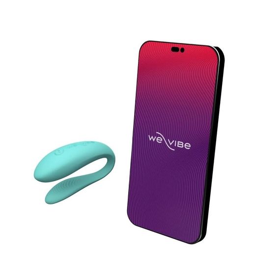 Інноваційний смарт-вібратор для пар Sync Lite We-Vibe, силіконовий, м'ятний sexstyle | Зображення 1
