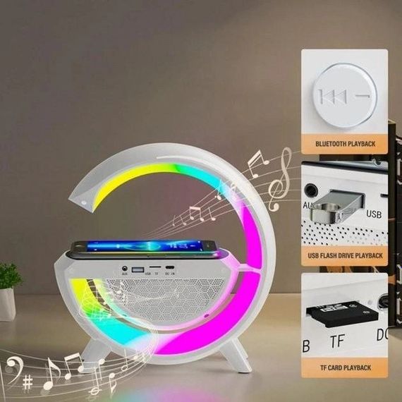 Портативна Bluetooth-колонка нічник із бездротовою зарядкою BT 2301 | Зображення 2
