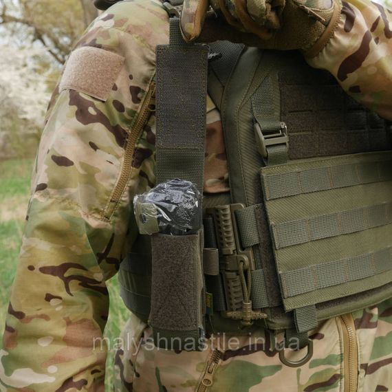 Підсумок під турнікет відкритого типу з кріпленнями для тактичних ножиць та маркера хакі | Зображення 3