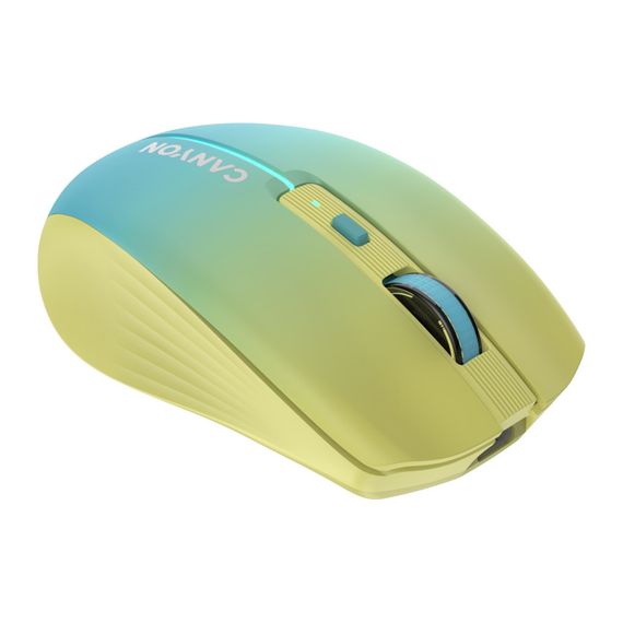 Мишка Canyon MW-44 LED Rechargeable Wireless/Bluetooth Yellow Blue (CNS-CMSW44UA) | Зображення 4