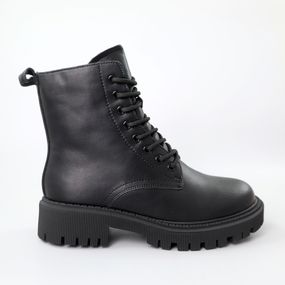 Черевики жіночі шкіряні хутро 590817 Чорні 36 37 40