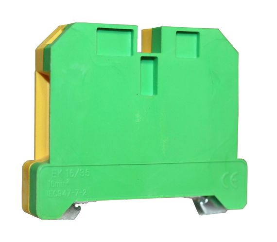 Клема "PE" КНГз-SAK-16EK 101А 4-165мм2 гвинтова жовто-зелена DIN-рейку без маркера Ny95505479