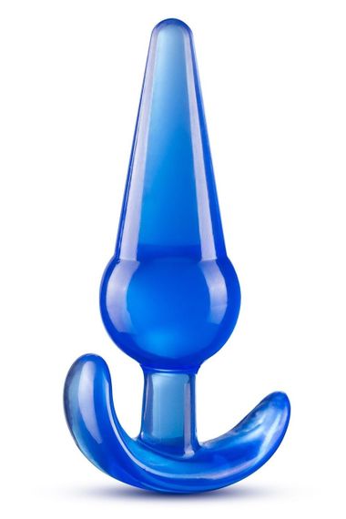 Анальная пробка конической формы со стопером Blush b yours синяя sexstyle | Зображення 1