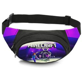 Сумка-бананка детская с принтом Minecraft поясная сумка для мальчика (4525)