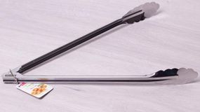 Щипці Kamille Cloud 35.5см з нержавіючої сталі