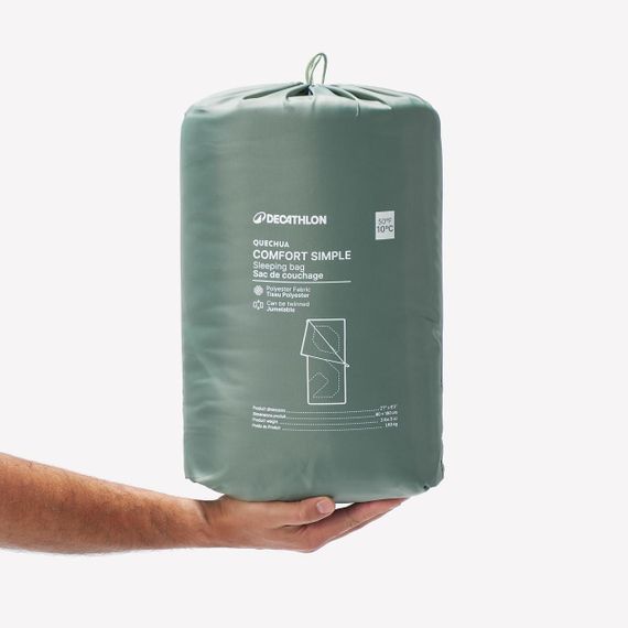Спальний мішок Arpenaz 10° зелений - One Size | Зображення 1