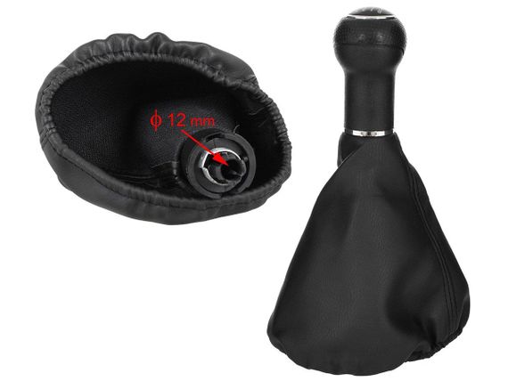 Seat Cordoba I (93-02) ручка КПП переключение передач 5 ступка + чехол без рамки, Сеат Кордоба 1 | Зображення 1