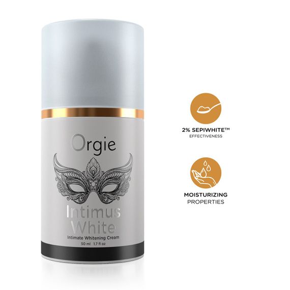 Крем для осветления кожи Orgie – Intimus White (50 мл) усиленного действия, подходит для всех зон | Зображення 2