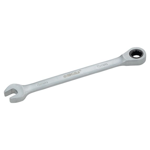 Ключ ріжково-накидний Sigma з трещіткою 8 мм CrV satine (6022081) | Зображення 2