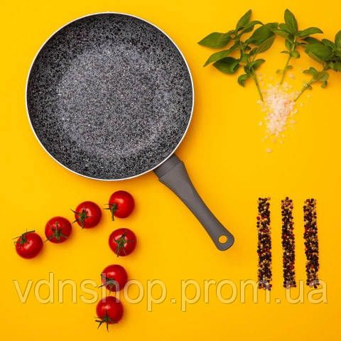 Сковорода з алюмінієвим шаром Well Done WD-1024B 24 см, Ідеальна сковорода Нова алюмінієва FZ-54 | Зображення 9