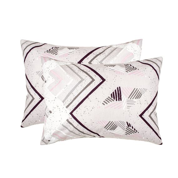 Набір наволочок Home Line 65077 Україна 50x70  Бавовна Рожевий, Сірий