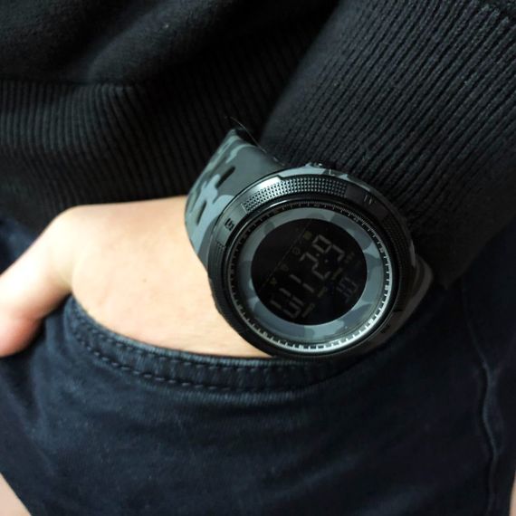 Часы для рыбалки и походов, Часы наручные электронные для парней Наручные армии VA-20 | Зображення 1