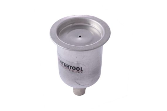 Бачок для краскопульта HVLP Intertool - 125 мл внутренняя резьба M14 x 1 мм (PT-1903) | Зображення 1