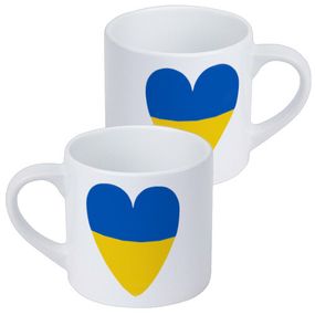 Кружка маленькая Сердце Украины 170 мл (KRD_22U009)
