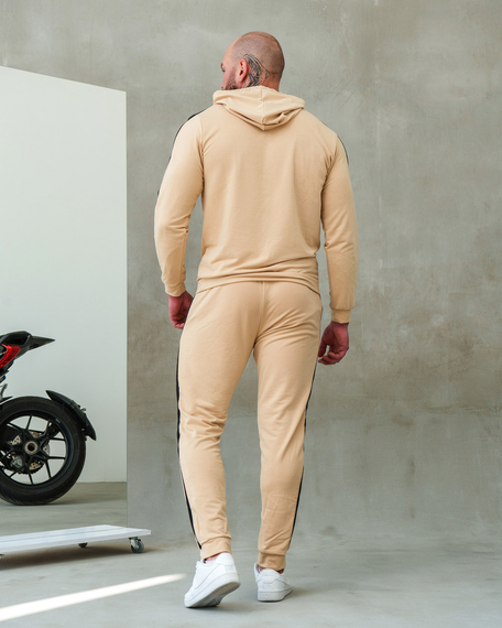 Костюм Лампас весна бежево-черный S | Зображення 5