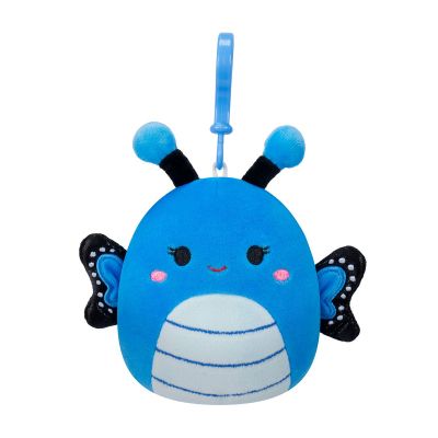 М&apos;яка іграшка Squishmallows на кліпсі- Метелик Вейверлі 9 см (SQCP00220)