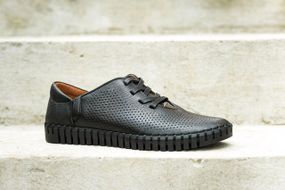 Мокасины кожаные Prime Shoes черные 41 43 44 45 размер