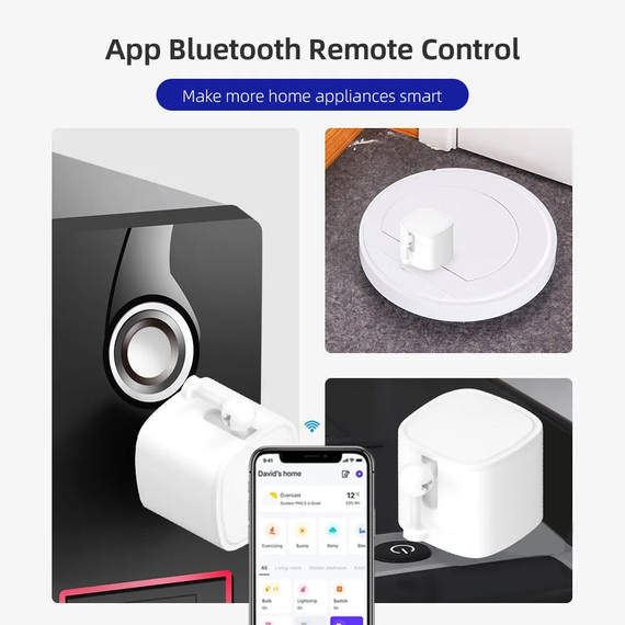 Пальцевый робот-переключатель SV Bluetooth-совместимый механический манипулятор, кнопка-толкатель, Smart Life, Tuya, голосовое управление (sv3037) | Зображення 2