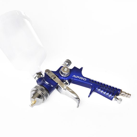 Фарборозпилювач HVLP Ø1,4 мм у/б пласт. 600 мл APRO 8500351 | Зображення 1