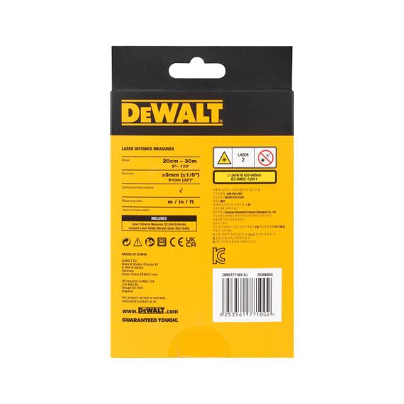 Далекомір лазерний 30м DeWALT DWHT77100 | Зображення 4