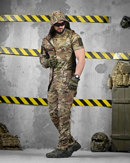 Літній еластичний тактичний костюм fragment 3в1 мультикам ДЛ6476 | Зображення 4