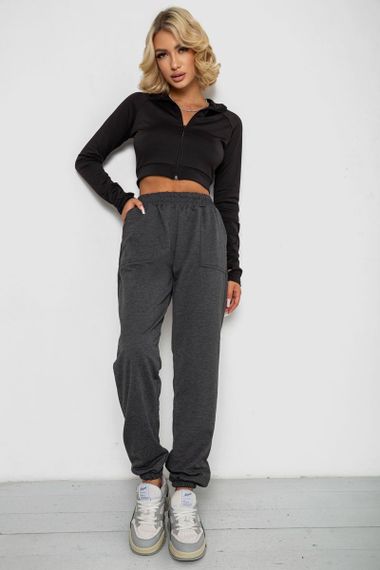 Спортивные штаны женские, цвет темно-серый, 238R347-1 | Зображення 1