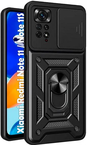Чохол Defender з захистом камери для Xiaomi Redmi Note 11 4G / 11s / Note 12s колір Чоний