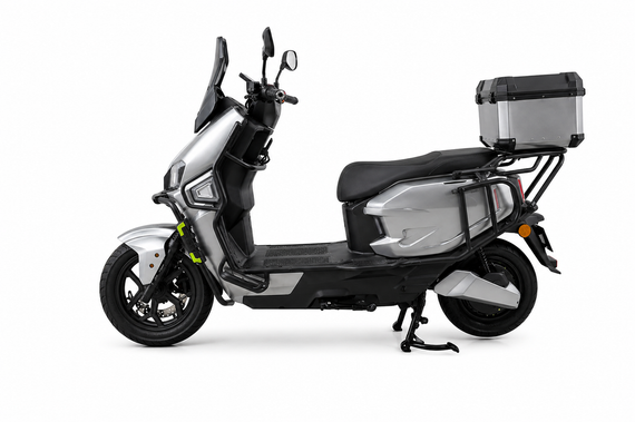 Електроскутер 2000W V-1 LFP 76.8 V 30 Ah LiFePO4, запас ходу 80 км, міський електроскутер із кофром Сірій | Зображення 1