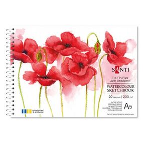 Скетчбук для акварелі Santi 743295 15х21 см 20 аркушів